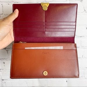 COACH Dreamer Wallet Colorblock Signature Canvas